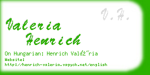 valeria henrich business card